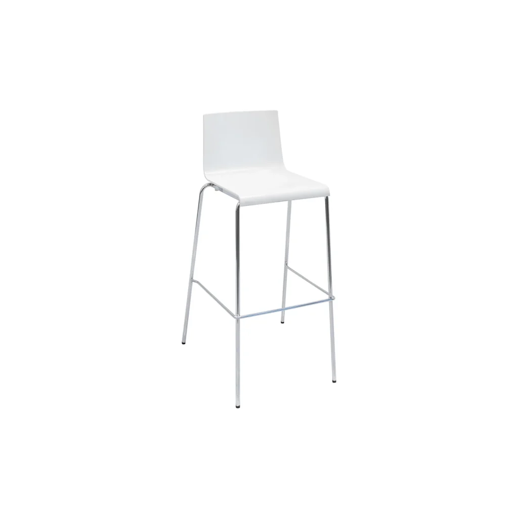 sgabello bianco per fiera