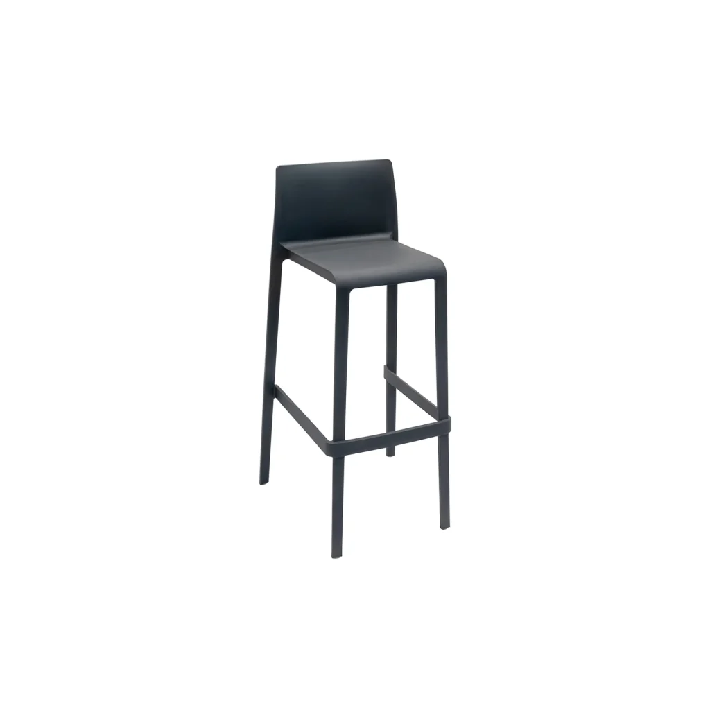 sgabello grigio per fiera